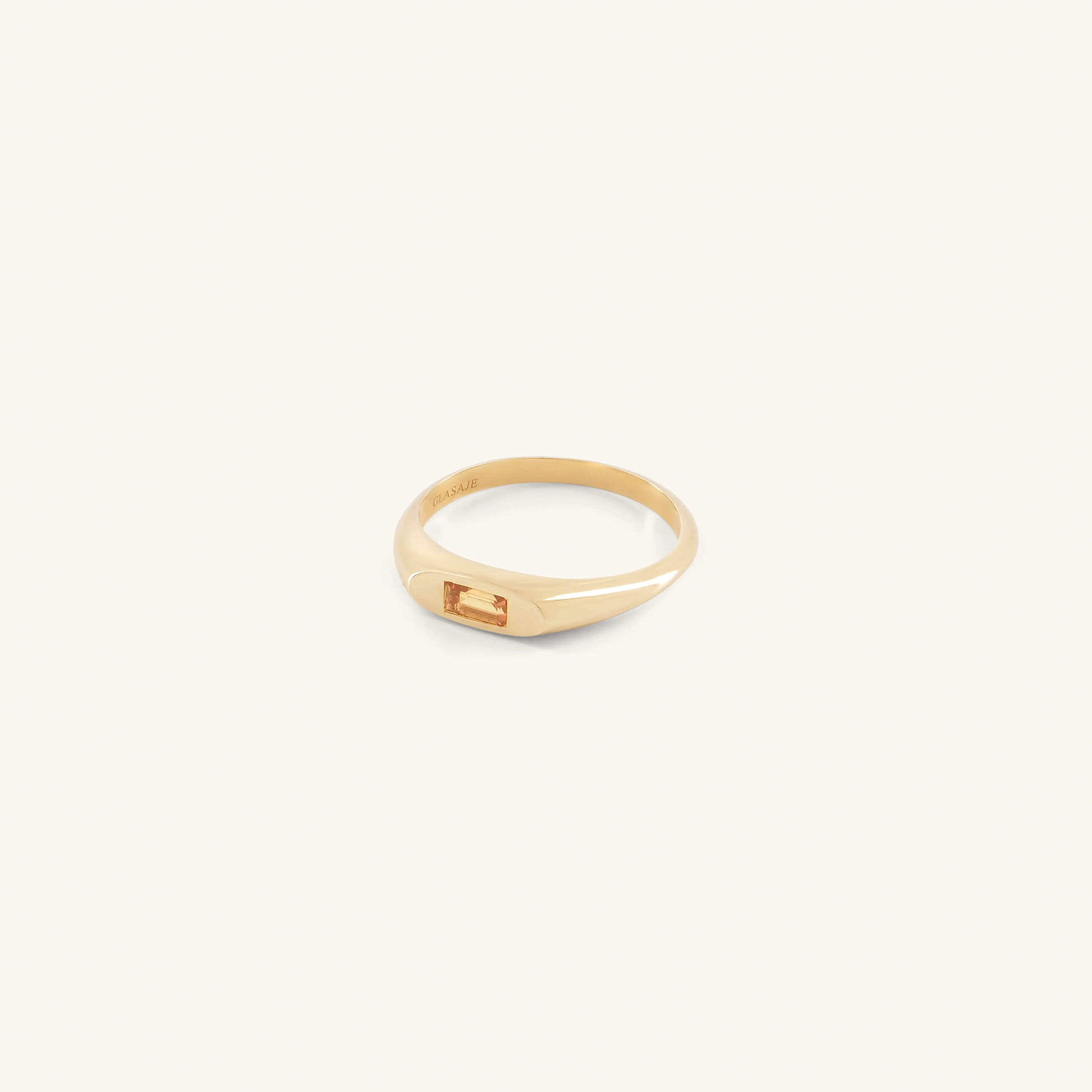 Tawny Ring | 9ct Solid Gold Glasâje